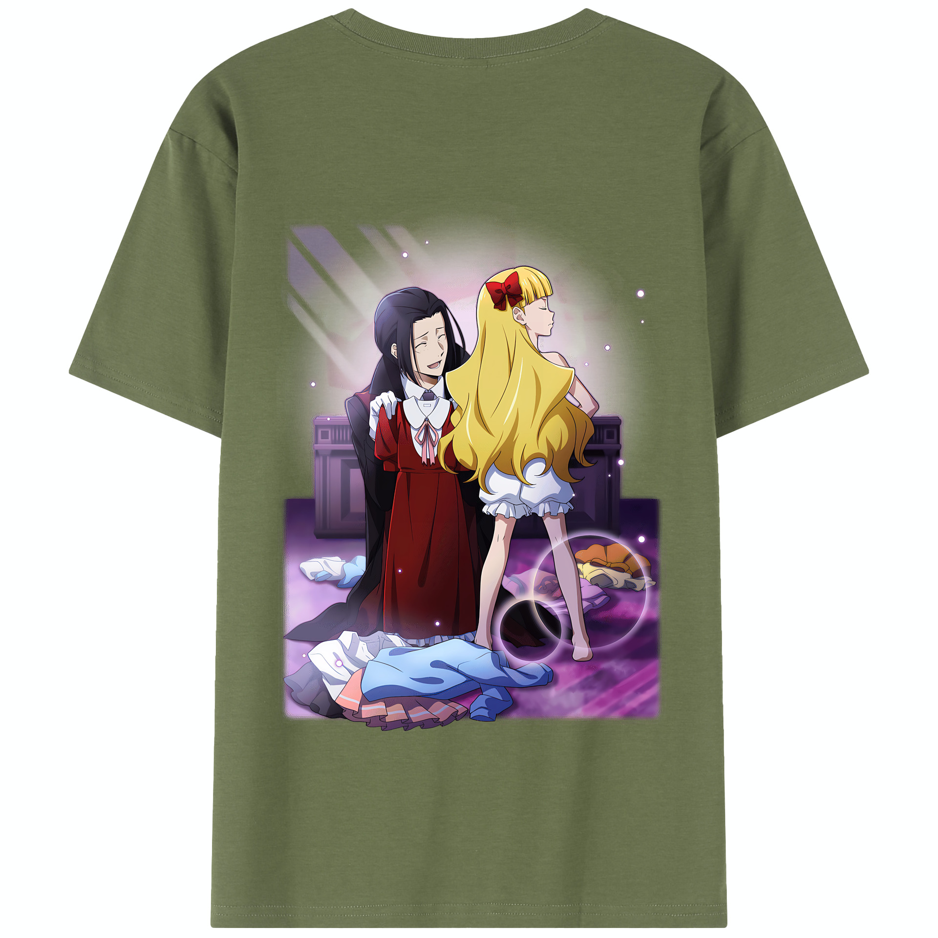 （画像用） 文豪ストレイドッグス Bungo Stray Dogs 綿100％半袖Tシャツ（背面プリント）